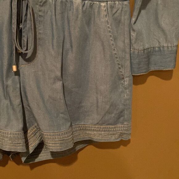 Morgan Claire Lightweight Romper Long Sleeves Size Small Junper - Picture 5 of 11